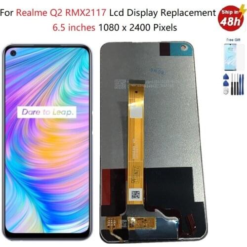 6.5 Inch Lcd for Realme Q2 LCD RMX2117 Display Touch Screen Panel Digitizer for Realme Q2 Display Realme Q2 RMX2117 LCD Screen