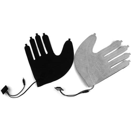 1Pc Five-finger Gloves USB Electric Heating Pads Lithium Battery Power Supply Three-speed Thermostat Switch Heating Sheet