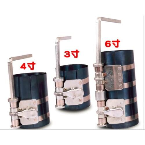 3" 4" 6" inch optional Car Engine Piston Ring Compressor Tool Installer Band Ratcheting 60-195mm