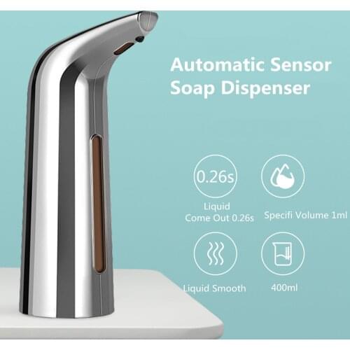 400ML Automatic Liquid Soap Dispenser Infrared Sensor Touchless Hand Washing Machine For Kitchens Bathroom Smart Dispenser