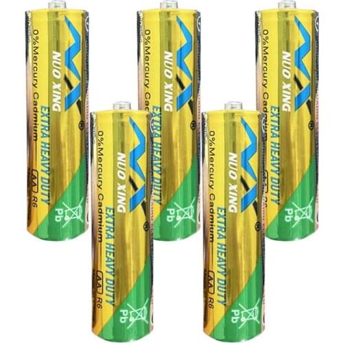 5Pcs LR6 R6P UM3 1.5V AA Carbon-Zinc Battery For Flashlight Electric Toothbrush Clock Mouse Primary Single Use Dry Battery