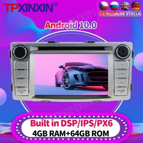 Android 10.0 PX6 Car Radio For TOYOTA Hilux 2012 2013 2014 Multimedia Video Recoder Player Navigation GPS Accessories Auto 2din