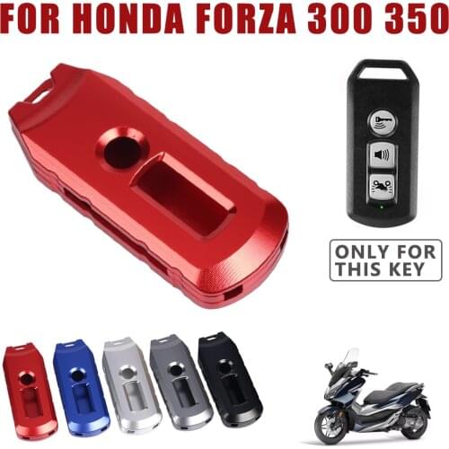 For HONDA FORZA350 FORZA300 FORZA 300 350 Motorcycle Key Fob Case Cover CNC Holder Shell Protection Scooter Protector Accessory
