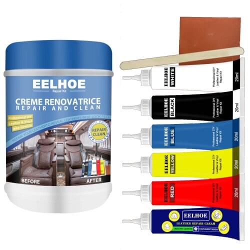 Leather Filler Repair Cream Scratch Restoration Cracks Rips Liquid Skin Cleaner Car Complementary Paste For Sofa Couches Furnitu