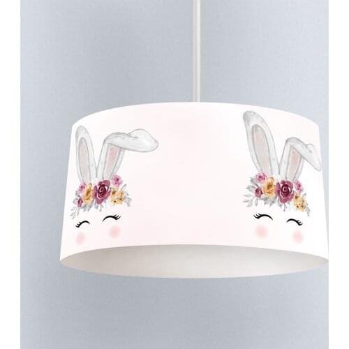 Lamp For Kids Bedrooms Light Chandelier for Living Room Childrens Room Beige Rabbit Flower Model 1419