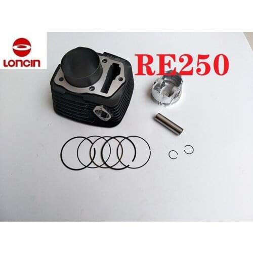 LONCIN RE250 engine cylinder block piston ring set LC166FMM LX250 LX166FMM ATV Quad 250cc Chinese Motorcycle Engine