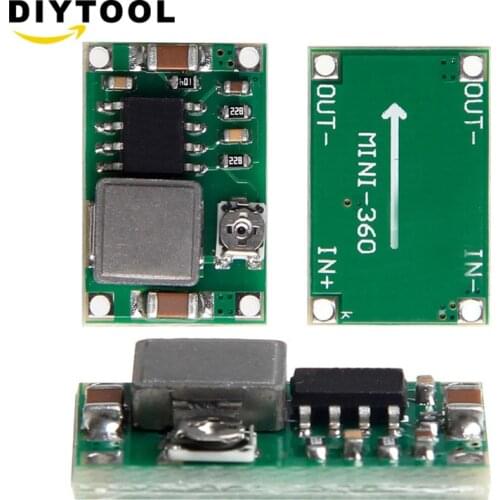 2PCS Mini360 DC-DC Buck Converter Step Down Module 4.75V-23V to 1V-17V 17x11x3.8mm SG125-SZ