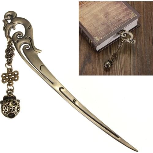 Newest 155mm Vintage Metal Alloy Bronze Bookmark Document Book Mark Label DIY Gift
