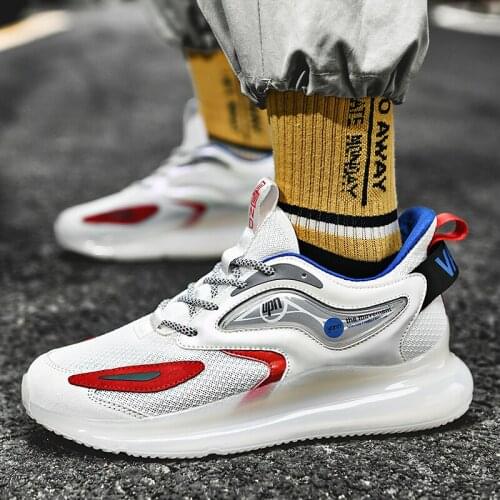New Designer Air Cushion Sneakers Men Sport Shoes Breathable Running Shoes for Men Thick Bottom High Quality Athletic Trainers