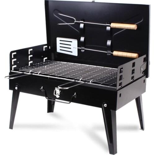 Portable Barbecue Grill, Foldable Outdoor Charcoal Grill Rack, Camping Kitchen, Picnic, Barbecue Tools bbq