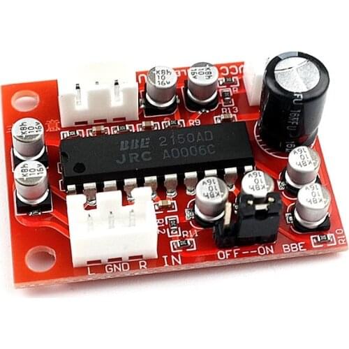 NJM2150BBE Tone Preamplifier Board Signal Sound Effect Exciter Improve Treble Bass With BBE Through Switch For Amplifier