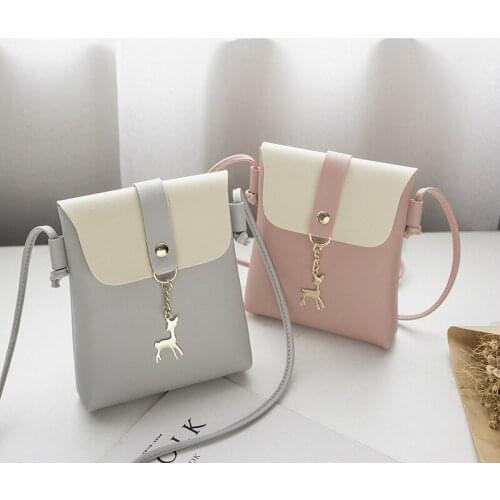Luxury Handbags Womens Bags for Woman Ladies Hand Bags Womens Single Shoulder Crossbody Bags Personality Deer Charm Phone Bag