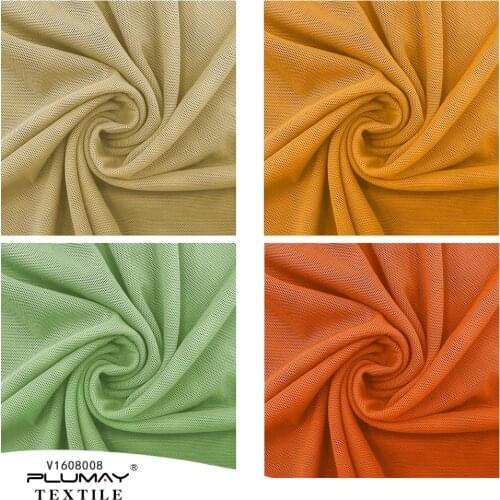 Mesh fabric 4 way stretch nylon spandex net elastic soft power hexagonal ballet wedding decoration tulle Solid colorBride veil