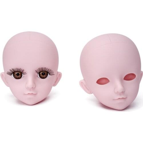 60cm BJD Doll 1/3 White Blank Head Make Up Without Eye Makeup with Eyeballs Makeup DIY Toys Dolls for Girls Gift