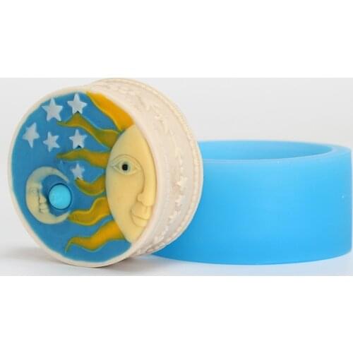 Soap Silicone Mold 3D Round Gift Box Shape Handmade Craft Resin Mould Home Decorative Tool