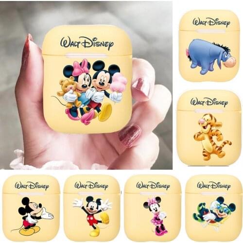 Happy Disney Tigger Mickey Minnie Mouse Silicone Case For Apple Airpods 1/2 Cover Protective Earphone Case Headphones Cases Prot