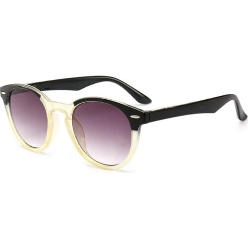 Fashion Sunglasses Retro Women Reading Glasses magnifier Men Presbyopic Sunglasses Rivets Gradient Gray Lens Patchwork Frame L3