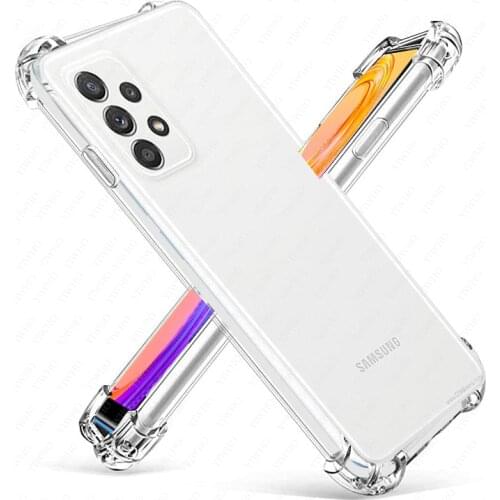 For Samsung Galaxy a52 4G/5G 6.5" A526 a525 Case Clear Soft TPU Slim soft Silicone back Cover on samsun a72 a42 a32 a12 a21s