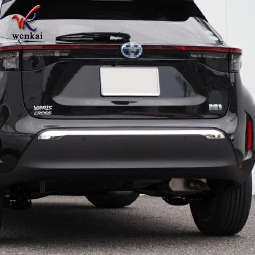 Tailgate Rear Trunk Lid Cover Chrome Decoration Trim For Toyota Yaris Cross 2020 2021 ABS Accessories