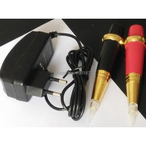 New Arrival 1Pc Pro Permanent Makeup Eyebrow LIp Pen Machine Black Or Red For Choice With Power Supply