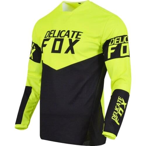 180 Revn Jersey Motocross Racing Long Sleeve Mountain Bike Cycling Street Moto Motor Fluo Black Clothes Mens