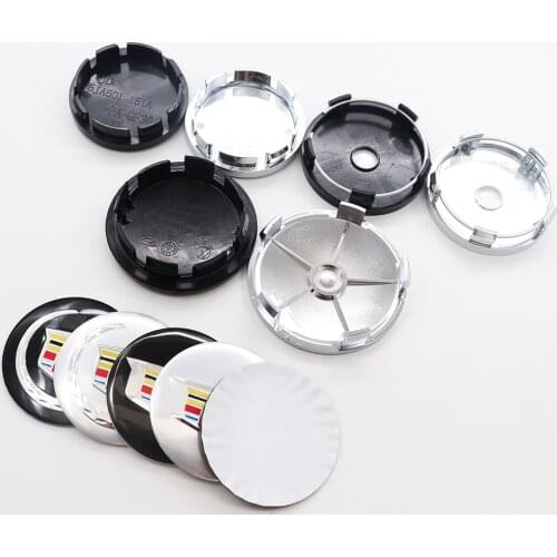 4pcs 56mm 60mm 65mm 68mm Car Logo Wheel Center Hub Cap Rim Badge Covers Refit Decoration Emblem Sticker Auto Accessories KDLK