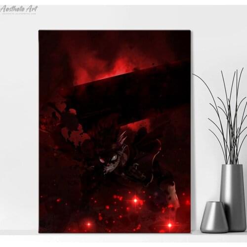 Rage Asta Black Clover Anime Manga Decoration Home Decor Canvas Painting Living Room Wall Art Picture Poster Print
