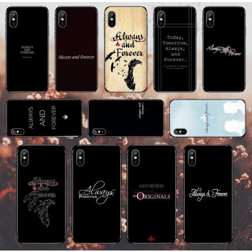 The Vampire Diaries Always And Forever Phone Case for iPhone 11 12 pro MINI XS MAX 8 7 6 6S Plus X 5S SE 2020 XR
