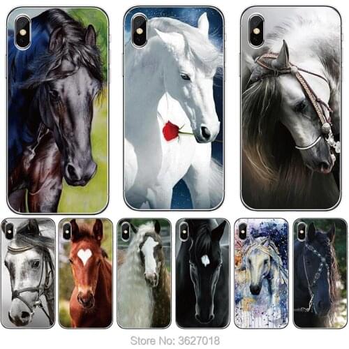 For Vodafone Smart V8 X9 N8 N9 Lite C9 E9 E8 Prime 6 7 Turbo 7 Ultra 7 VDF 210 Horse print Soft TPU cover Phone Case
