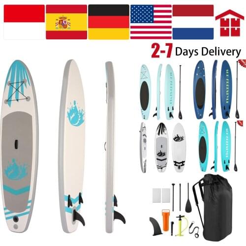 120inches Portable Surfboard Inflatable Stand Up Adult Anti-leak Valve Paddle Board Portable and Easy to Store