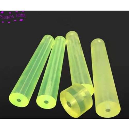 Yellow polyurethane hollow rod Construction Machinery PU plastic bar Force Glue Sticks PU Rods Self-defense Stick