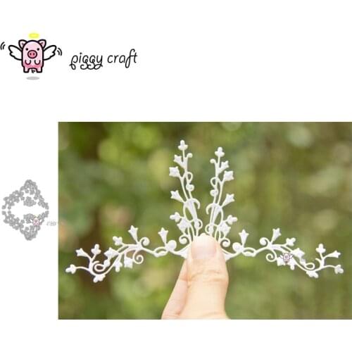 Piggy Craft metal cutting dies cut die mold Flower leaf strip Scrapbook paper craft knife mould blade punch stencils dies