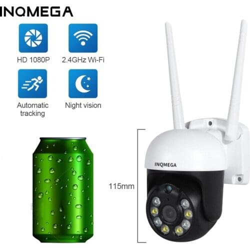INQMEGA 2MP Mini Camera 4x Digital Zoom WIFI Video Recorder AI Human Body Detection Security Protection Audio Security CCTV