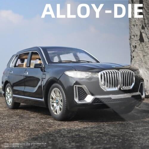 1:24 X7 SUV Alloy Car Model Simulation Car Decoration Sound and Light Collection Gift Toy Die Casting Model Birthday gift