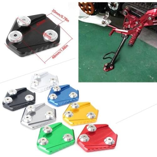Motorcycle CNC Kickstand Foot Side Stand Extension Enlarge Pad Support Plate For Honda MSX125 13-15 MSX125SF 16-19