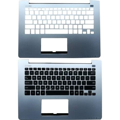 NEW For ASUS S300 S300C S300SC S300K S300Ki 13.3" Laptop Palmrest Upper Case US Keyboard Silver
