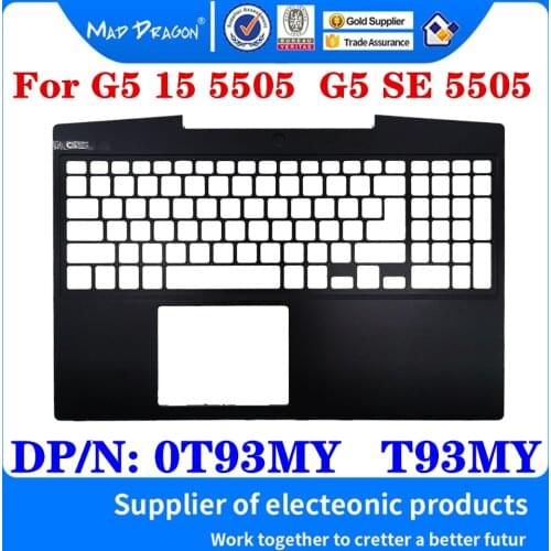 New Original 0T93MY T93MY For Dell G5 SE 5505 15 Inch Gaming Laptop Replacement Palmrest Upper Cover Case Keyboard C Shell
