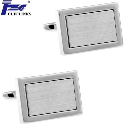 New Arrival Novelty Square Metal Cufflink Cuff Link 2 Pairs Free Shipping TZG Brand