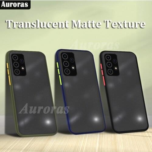 Auroras Case For Samsung Galaxy A32 A52 Cover Translucent Skin Matte Hard Cover For Samsung A72 5G Shockproof Case