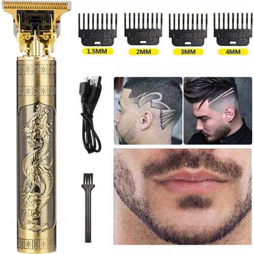 2021 New Style USB T9 Electric Hair Clipper Professional Electric Hair Clipper Haircut Razor Trim Beard 0mm Men Hair Clipper Mal