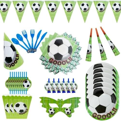 Tablecloth napkin paper plate party tableware boy football theme party birthday party decoration baby shower party disposable