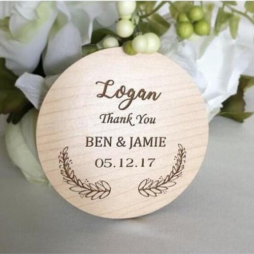 Wedding coaster wedding engagement party supplies customized name coaster party favor table decorations