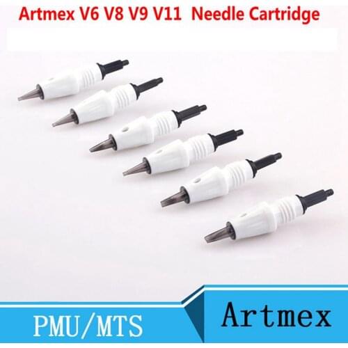 Screw 50pcs Artmex V3 V6 V8 V9 V11 Needles For PMU Tattoo Tip Permanent Makeup Tools Electric Pen Eyebrows Eyeliner