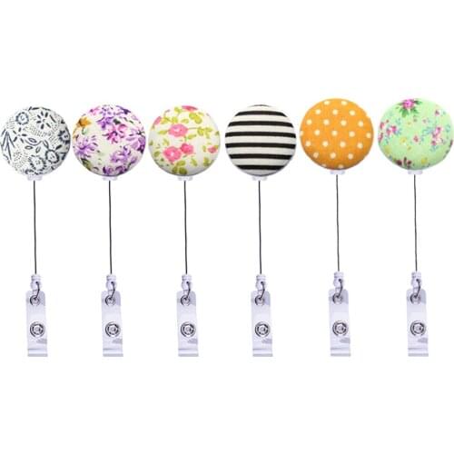 Retractable Badge Reel,fashion Embroidery Badge Holder Fashion Nurse Badge Clip For Id Card Holders,doctor Student Employee