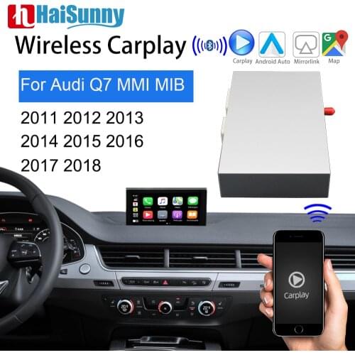 Wifi Wireless Carplay For Audi Q7 MMI 3G MIB 2011-2017 2018 Support Auto Multimedia GPS Navi Reverse Camera Mirror Link Retrofit