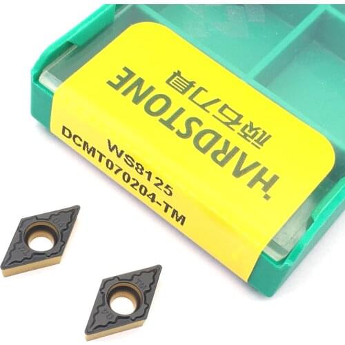 100% Original WS8125 DCMT070204 TM For Steel Turning Tools For WC Type U Drill Bit tool CNC Lathe Cutter Carbide Inserts