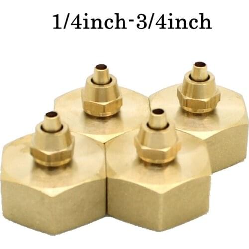 2pcs 1/2"-3/4" Thread Metal Connector ANS/BS Standard Brass Connector Spray Kits Adapter Garden Irrigation Accessories