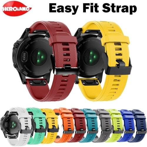 22mm Quick Release Easy Fit Watch Strap For Garmin Fenix 5/5 Plus mens watches womens bracelet For Garmin Forerunner 945/935