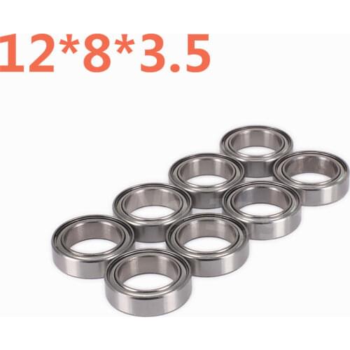 8 Pieces RC Car Part 12*8*3.5mm Ball Bearing 7020 For Rc Hobby Car 1/16 Scale Models Traxxas Slash Remote Control Cars