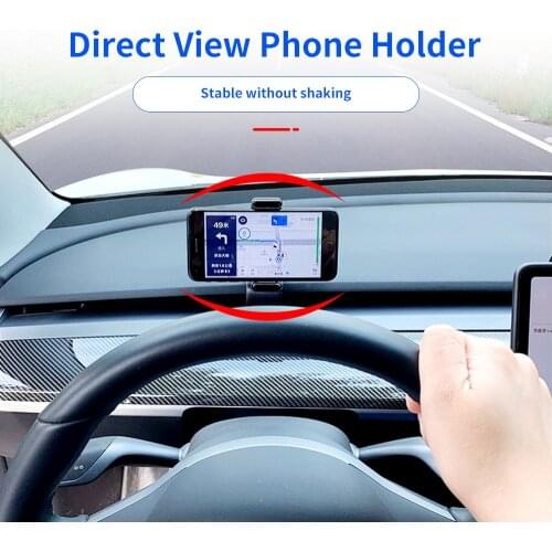 Gravity Car phone Holder Car Air Vent Mount Car Holder For Tesla Model 3 2017-19 series Screen HUD Phone Holder Stand Universal